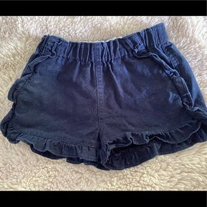 Crewcuts Ruffle Navy Shorts 3T